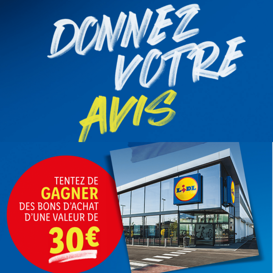 Evaluez Votre Supermarche Lidl 30 En Bons D Achat A Gagner