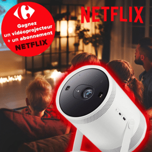 Bon plan du jour: 1 vidéoprojecteur + abonnement 6 mois Netflix à gagner