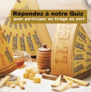 De nombreux cadeaux à gagner avec les fromages de Suisse !