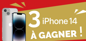 Bon plan du jour: 3 x Iphone 14 à gagner