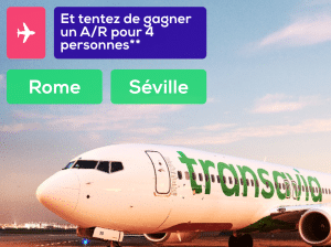 Jeu Transavia: 2 x 4 A/R à remporter ✈️