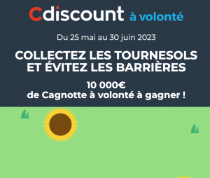 Participez au concours CDISCOUNT et remportez des bons d'achat de 100 euros !