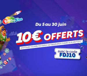 10€ offerts chez FDJ