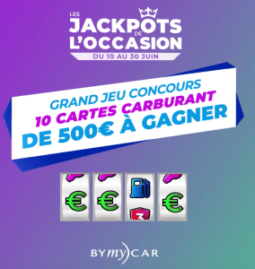 By my car: 10 x 500€ carte carburant ⛽