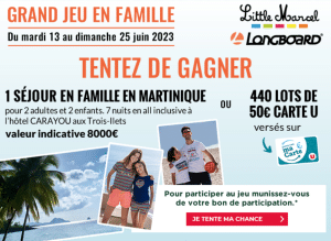 Jeu Magasins U: 300 x 50€ courses à gagner
