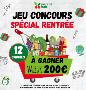 12 x 200 euros chez Grand Frais à saisir