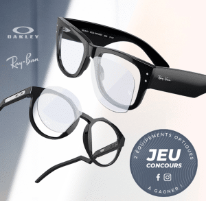 1 monture de lunettes de soleil Ray-Ban ou Oakley offerte