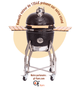 Cadeaux à gagner : 1 barbecue Kamado Medium de marque Yakiniku (1354 euros)