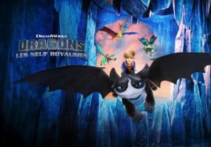1 console Nintendo Switch avec le jeu vidéo "Dragons - Les neuf royaumes" (309 euros)