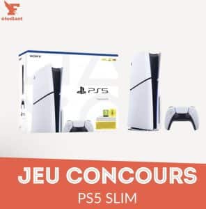 1 console PS5 Slim (500 euros) à gagner avec le Figaro Étudiant