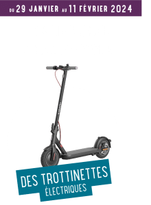 2 trottinettes électriques Xiaomi Scooter 4 (449 euros)