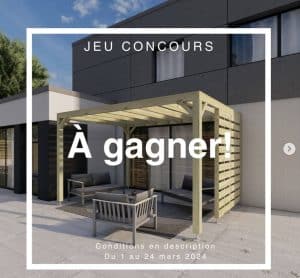 1 pergola (1429 euros)