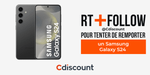 Cadeaux à gagner : 1 smartphone Samsung Galaxy S24 (899 euros)