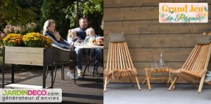 Cadeaux à gagner : 1 lot de 2 chiliennes en bois EcoChair (319 euros)