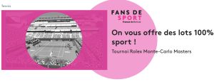 1 raquette de tennis Head, 1 bon d'achat Decathlon de 100 euros, 1 bon d'achat Decathlon de 50 euros