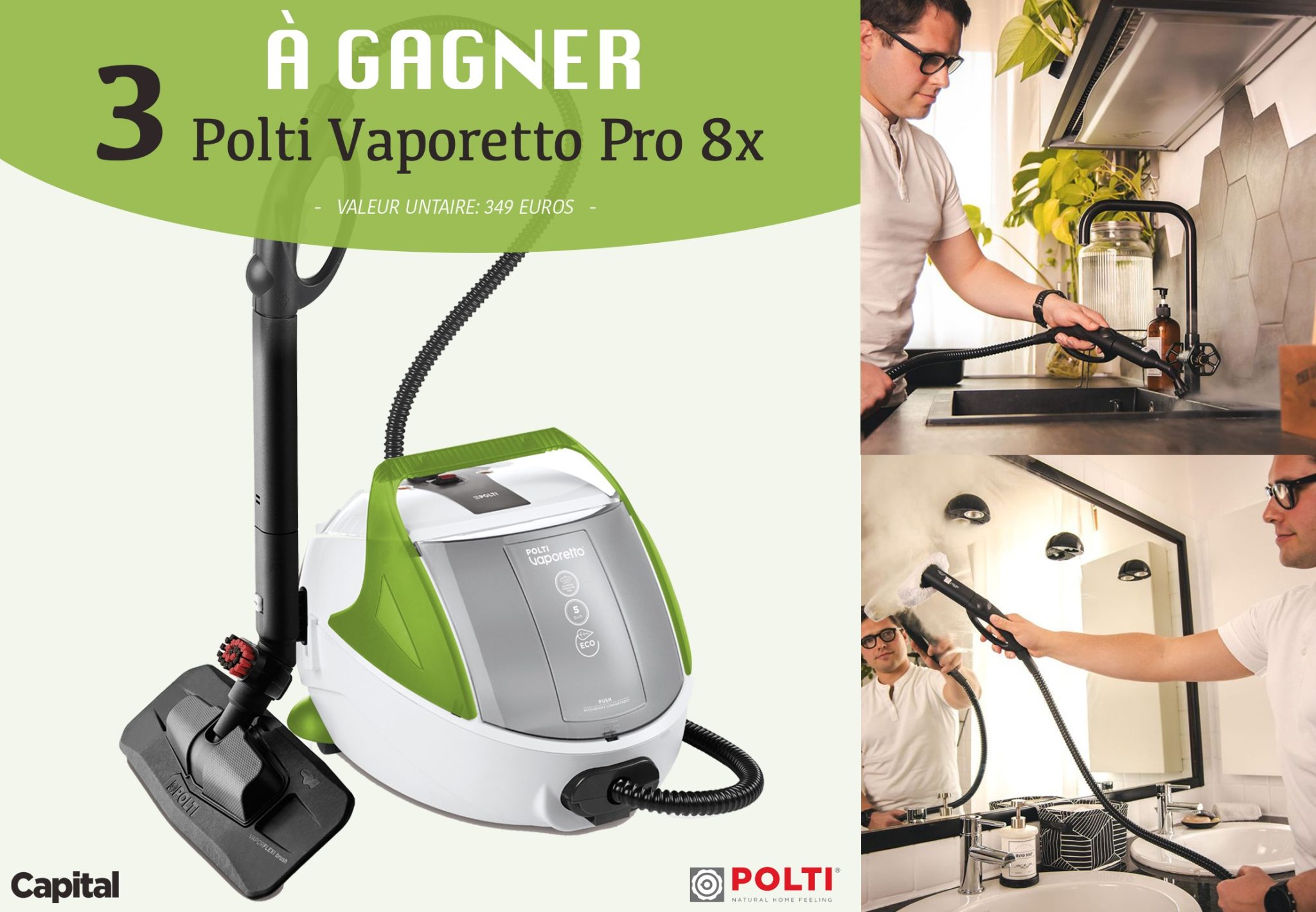 Poignée Balai Vapeur Polti Poignée Nettoyeur Vapeur POLTI SLDB3091 - Pour SV440 Double Force Accessoire Rechange Nettoyeur Vapeur