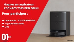 1 aspirateur robot Ecovacs (1099 euros)