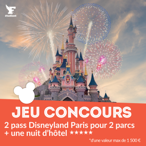 1 séjour de 2 jours pour 2 personnes à Disneyland Paris (1500 euros)