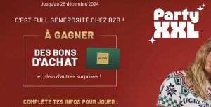 1 an de Shopping chez BZB (100€ en cartes cadeaux chaque mois) valeur 1 200 €