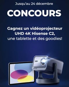 1 videoprojecteur UHD 4K Hisense C2
