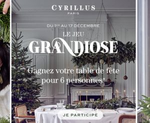 Cadeaux à gagner : 1 carte cadeau "Cyrillus" (mode) de 800 euros