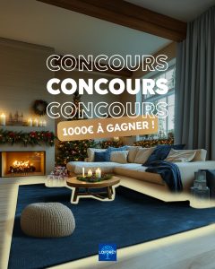 1 carte cadeau de 1 000 euros valable dans un magasin d'ameublement