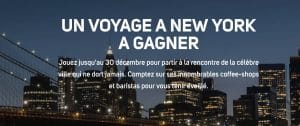 1 voyage de 4 nuits pour 2 personnes à New York au départ de Paris valeur 5 000 €