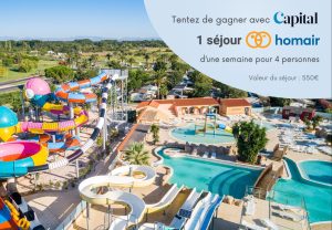 1 séjour Homair au choix en famille valeur 550 €