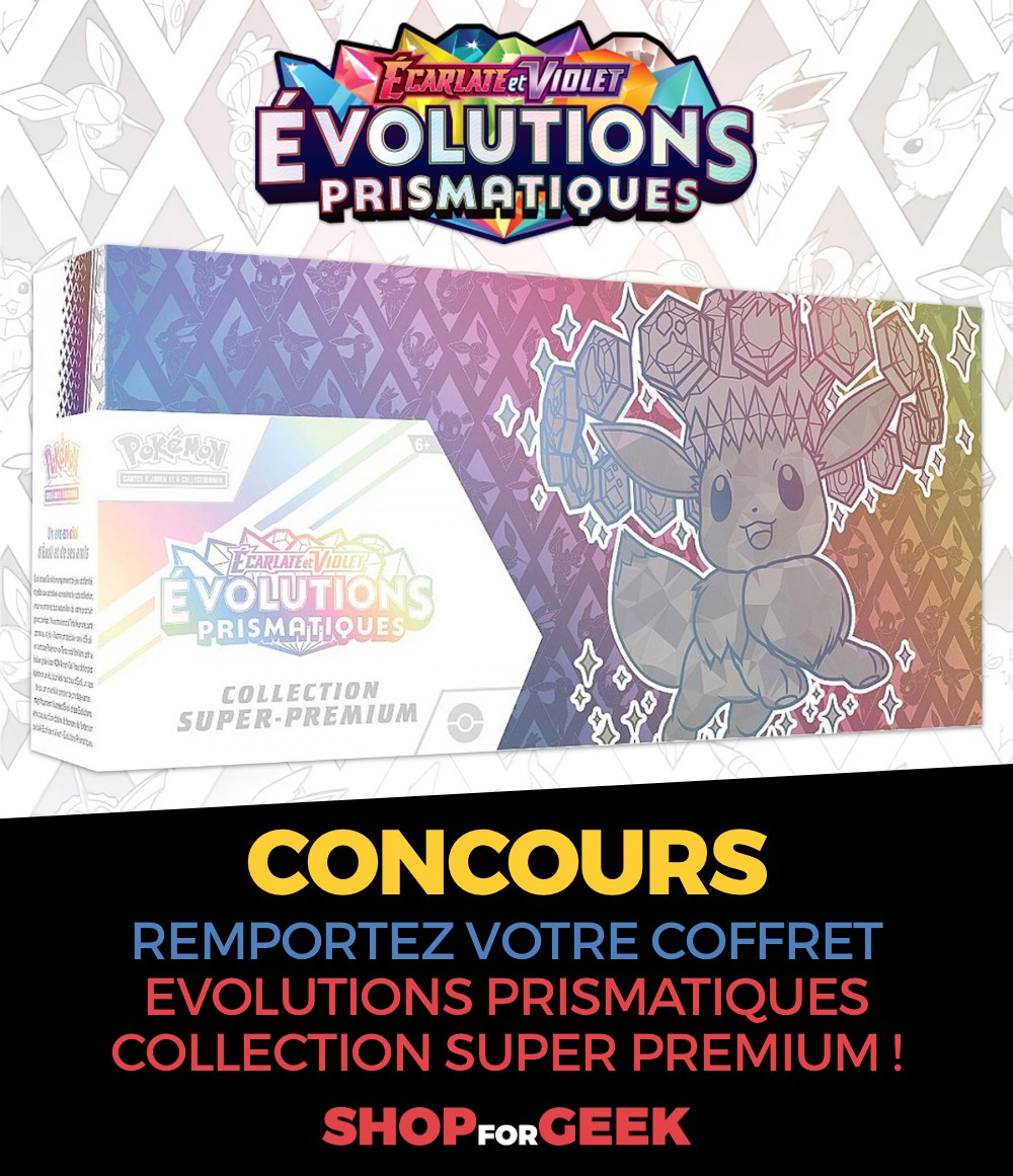 1 coffret Pokémon "Évolutions Prismatiques - Collection Super Premium"