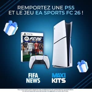 1 console PS5 avec le jeu vidéo FC 26