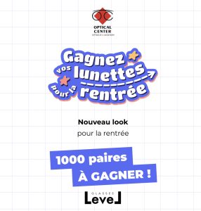 1000 paires de lunettes de la marque Level (sans verres correcteurs)