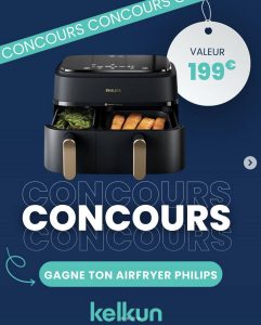 1 Airfryer Philips Series 3000 Double bac 9 L