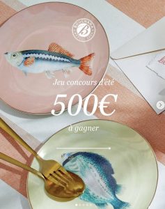 1 bon d'achat "Bouchara" (textiles & déco ) de 500 euros