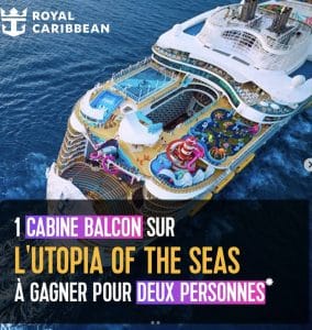 1 croisière pour 2 personnes à bord de l'Utopia of the Seas