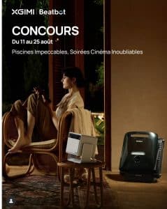 1 lot composé de 1 projecteur 4K Horizon S Max + 1 robot nettoyeur de piscine AquaSense 2 Pro