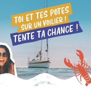 1 séjour de 3 jours en voilier pour 6 personnes au départ de Granville (50) valeur 2 500 €