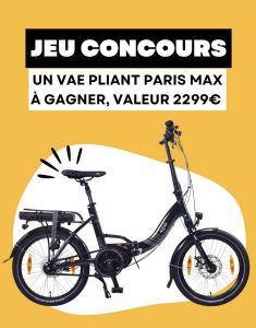 1 vélo électrique pliant NCM Paris Max valeur 2 299 €