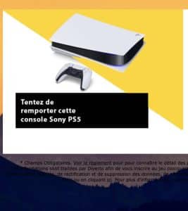 1 console de jeux Sony PS5