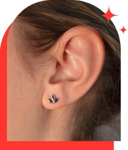 1 paire de boucles d'oreille en or 375 valeur 239 €