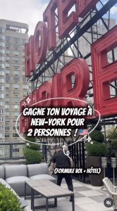 1 séjour pour 2 personnes à New York valeur 3 000 €