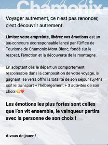 1 séjour pour 2 personnes dans la Vallée de Chamonix-Mont-Blanc + 4 diners + 3 activités valeur 2 000 €