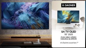 1 téléviseur Oled 55 S95F valeur 2 395 €