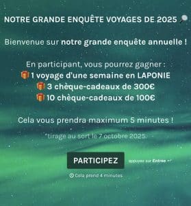 voyage pour une personne en Laponie