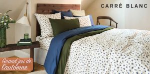 6 parures de lit deux places Carré Blanc valeur 270 €