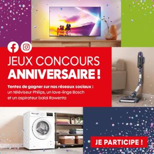 1 lave-linge Bosch valeur 629 €