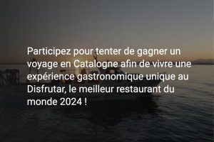 1 séjour pour 2 personnes à Barcelone en Espagne (+ 1 repas) valeur 2 000 €