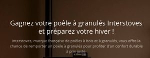 1 poêle à granulés Marina 6 de Interstoves valeur 1 199 €