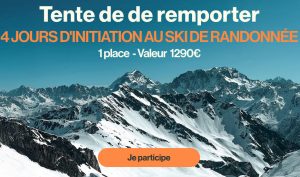 1 séjour de 4 jours d'initiation au ski de randonnée dans les Alpes valeur 1 290 €