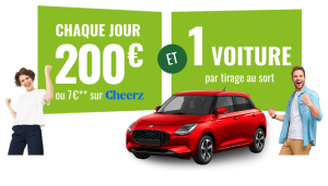 1 voiture Suzuki Swift 5 portes 1.2 Hybride SHVS valeur 18 000 €