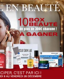 10 box de produits de beauté valeur 300 €